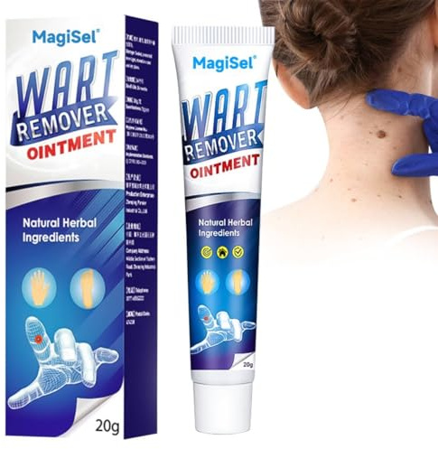 Gegen Warzen Creme, Warzen Creme und Etikettenentferner, arzenentfernungscreme, Herpes Remover, Kräutersalbe zur Entfernung von Warzen, Warze und Tag Entferner für alle Hauttypen, 20g