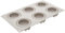 Silikomart | Silikonform für Monoportionen MINI GOCCIA, Antihaft, Packung mit 10 Kuchenformen, Ø 68 h 33 mm Volumen 6 x 88 ml Tot. 528 ml