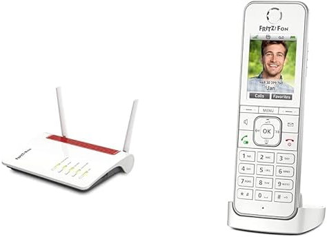 AVM FRITZ!Box 6850 LTE Edition International, Modem Router 4G/3G con Wi-Fi Dual Band fino a 1.266 Mbit/s, Mesh, 4x Gigabit Lan, 1x USB 3.0 + AVM FRITZ!Fon C6, Telefono Cordless DECT, bianco