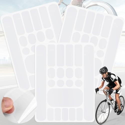 SoundZero 3 Piezas Protector de marco MTB, Pegatina Protector de Cadena Bicicleta, Pegatinas Cuadro de Bicicleta Antiarañazos, Protección del Cuadro de la Bicicleta, Pegatina Cube Ebike (transparente)