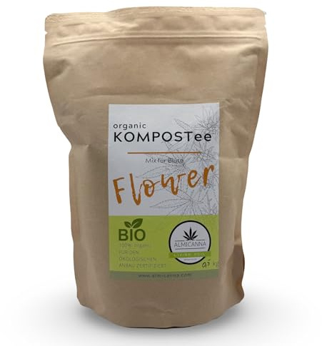 ALMICANNA: Ekologisk kompostte blomma för blomfasen 0,5 kg – mikrobiell booster för växter och jordar