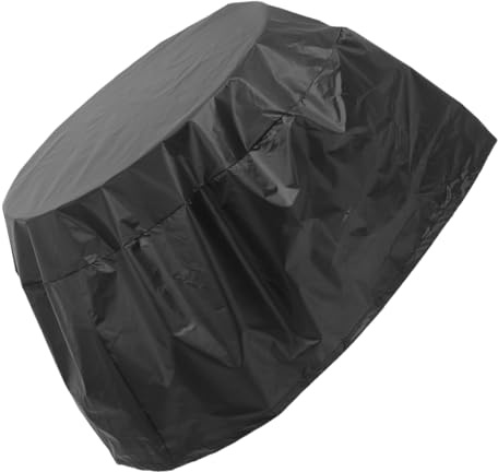FUTUREORYY Funda Redonda para Parrilla BBQ Resistente para Barbacoa y Humo Protección Exterior para Camping y Patio y Portátil