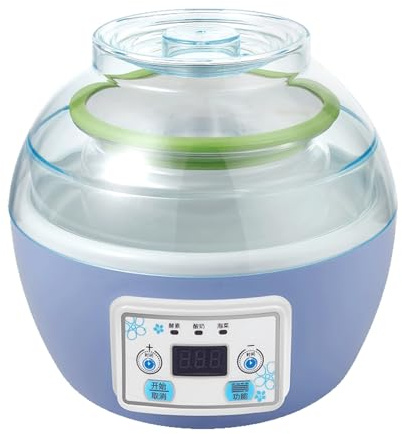 Yogurtiera, Macchina per Lo Yogurt 3 in 1, con Grande Capacità, Facile da Usare, Riscaldamento A Temperatura Costante, Ideale per L'uso Familiare(Blue)