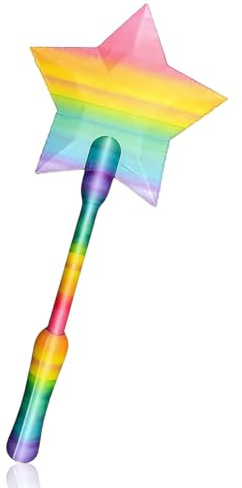 DVSWDMA Varita Magica Tarjeta Impresa en 3D Varita de Pago para Tarjetas de Crédito, Soporte para Pagos sin Contacto para Niños, Adultos, Fiestas y Regalos (Color Irisado)