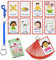 Tarjetas de comunicación con Necesidades Especiales, 27 PECS para Sen, edición Especial, retraso del Habla, niños y Adultos con Autismo para Ayuda Visual o Tarjetas de Taco