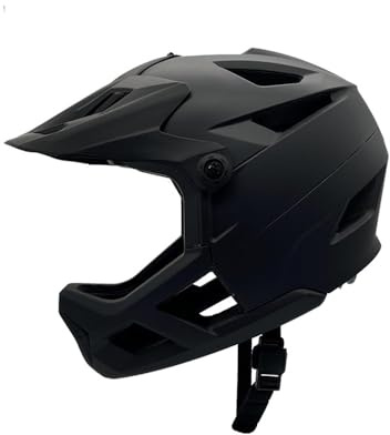Lixada Casco Integrale da Mountain Bike per Uomo Donna Casco da Bici da Strada Leggero Visiera Regolabile e Porta per Occhiali Casco da Bicicletta Resistente agli Urti 55-59CM