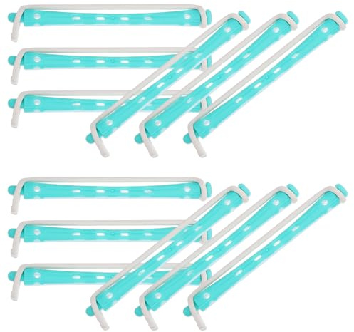 HAMPPLIES Bigodini per Chioma Donna 12 Pezzi in Pp Effetto Permanente Delicato per Utilizzo Domestico da Viaggio Kit Arriccia Chioma Pratico e Resistente