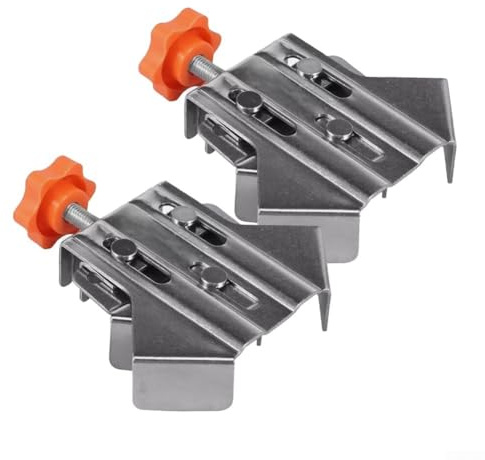 UrbanHui 2 abrazaderas de ángulo recto, abrazaderas de esquina de 90 grados para carpintería, localizador de abrazadera de empalme de ángulo recto de precisión para soldadura de carpintería (abierta)