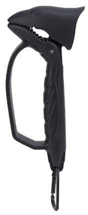 Aomiun Pinza De Plástico para Labios de Pescado, Herramienta Multifuncional de Acero de Tungsteno para Cortar Línea de Pesca con Ergonómico (Negra)