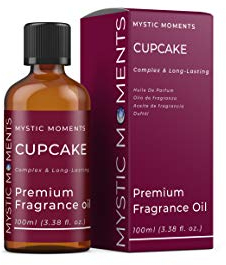 Mystic Moments | Olio di fragranze di cupcake - 100 ml - perfetto per saponi, candele, bombe da bagno, bruciatori di olio, diffusori e articoli per la cura della pelle e dei capelli
