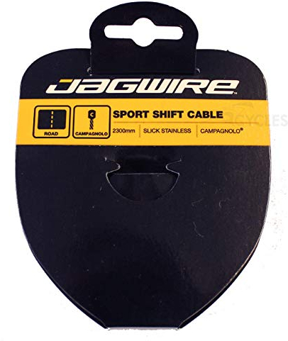 X-BIONIC Jagwire Shift/Gear Cable - Sport Slick Stainless - 1.1 x 2300 mm - Campagnolo
