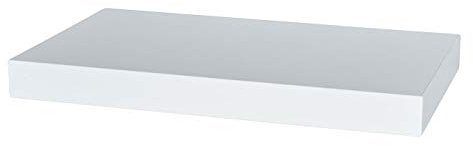 levandeo Wandboard Bobby Weiß 40cm - Deutsche Herstellung Schablone und Schrauben - Wandregal Wandbord