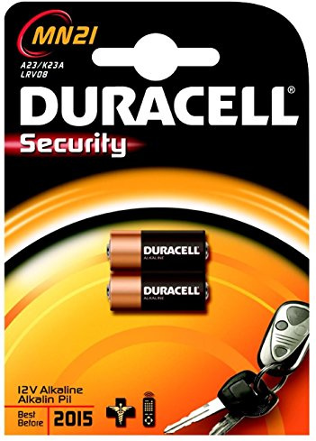 Duracell Security Kleinzelle, Alkaline, MN21, 2er Blister