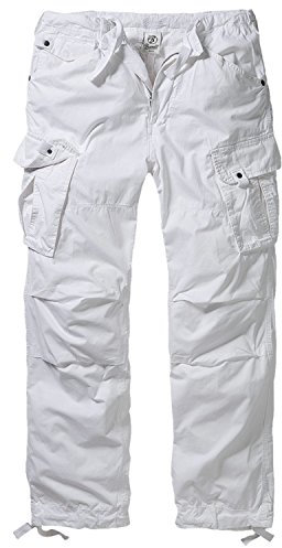 Brandit Columbia Mountain Vintage Cargohose Hose, Gr. M, Weiss