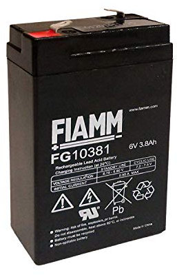 FIAMM - Piombo 6V 3.8Ah FG10381 Fiamm batteria - FG10381