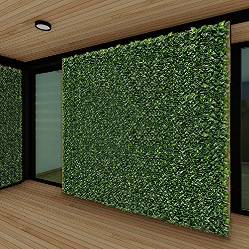 Patio Paradise 39x117-1Pc Faux Ivy Fence Privacy Screen Artificial Greenery Wall Backdrop,Fake Grass Wall Panels for Outside Apartment Balcony,Vine Leaf Decor for Outdoor Patio Chain Link