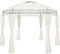 CASARIA Pérgola Jardín 350x274cm Cenador Gazebo Redondo Pabellón UV50+ Toldo Incl. Laterales