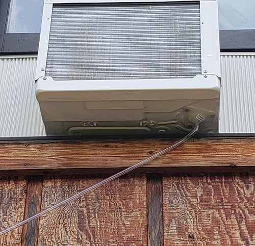 Magnetic Universal Window Air Conditioner Drain Kit Patented AC Drip Line Condensate Hose Funnel Connector Fitting with Clear Tubing for Window AC and Mini Split Units (20ft Kit)