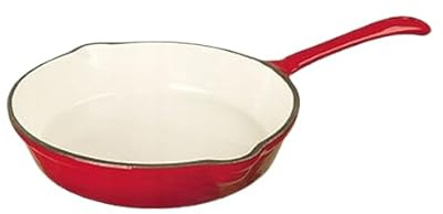 Luckyberg Gusseisen Bratpfanne ⌀ 20cm oder ⌀ 25cm | tiefe Bratpfanne mit Griff| Für alle Herdarten, Grillpfanne zum gesunden Kochen und Backen. (⌀ 20cm)