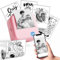 LabelCenter Mini Impresora para Movil,Impresora Fotos Movil,Impresora Termica M02L,Mini Impresora Fotográfica,Impresora Termica Portatil, Impresora Pequeña,para Diarios,Pegatinas,Notas,Regalos,Rosa