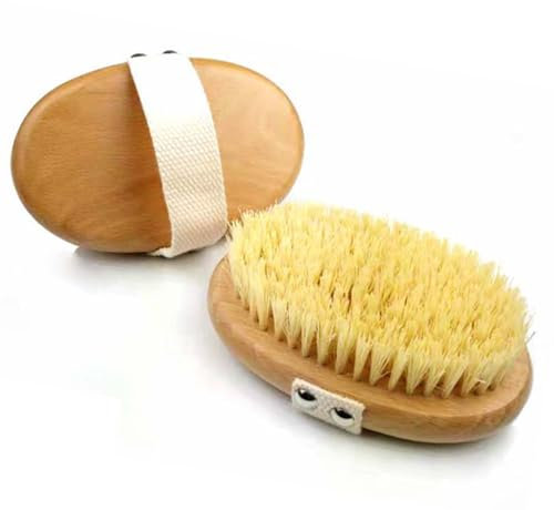 Spazzola Dry Brushing Corpo, Spazzola a Secco, Dry Brushing Riattivare il Micro Circolo e Stimolare il Sistema Linfatico (1 × iBrushy Spazzola)