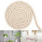 Cordoncino di cotone 20 mm, 4 m, corda di filato macramè, corda di cotone, corda di cotone, corda spessa, bianco, corda di cotone, versatile, corda decorativa per fai da te, decorazione