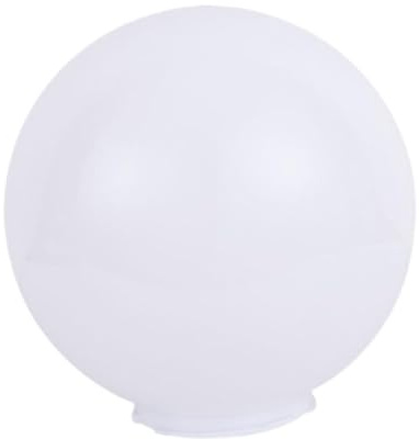 JISADER Pantalla de lámpara de Globo para Exteriores, Pantalla de Bola, Globo de Poste de lámpara para Techo de farolas, 30cm 140mm Boca