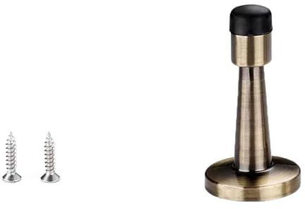 Türstopper, 2 Stück Edelstahl Wandstopper robuster Türpuffer Gummipuffer Wandtürstopper mit Schrauben schalldichter Federtürstopper für Büro, Schlafzimmer, Restaurant