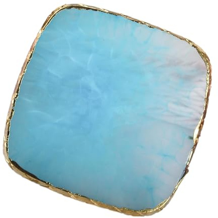 Homoyoyo Polish Color Mixing Plate Nail Art Pallet Mixing Tray 3.38X3.26X0.20 in Space-Saving Pigment Elegant Chic Design for Women Commercial Use in Shops