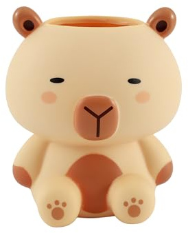 I-TOTAL 3D-korthållare – skrivbordsorganisatör i Kawaii-stil för pennor och tillbehör, presentidé (CAPYBARA)