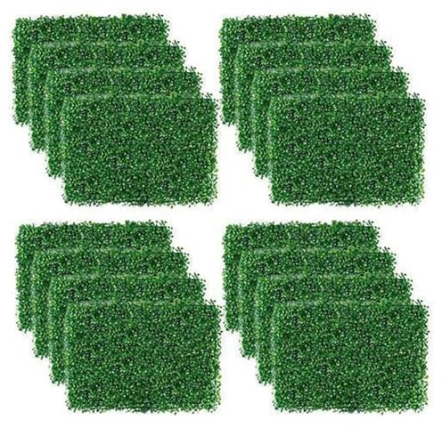 Amgalers Realistic Artificial Greenery Wall Panel, Easy-Install Privacy Hedge Mat for Indoor Outdoor Home Garden