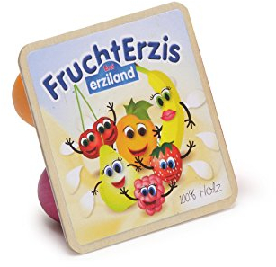 Erzi FruchtErzis, Spielzeug-Fruchtjoghurt, Holz-Fruchtjoghurt, Kaufladenzubehör, 1 Stück