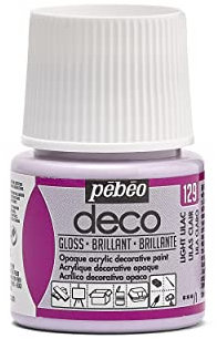 Pebeo Deco Bright Paint, Lilla Chiaro, 45 ml