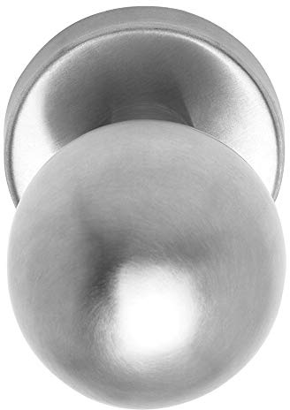 Kugelknopf Wechselgarniturknopf rund ø55mm Edelstahl matt gebürstet Türknopf