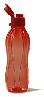 TUPPERWARE Eco Sport Flasche 1,0 Liter Pastellorange Clip Deckel 38514