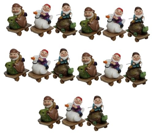 Hemobllo 5 Ensembles Nains De Jardin Décorations De Jardin Nains De s Coquins en Plein Air s De Statue De De s De Décor s De 3 pièces * 5