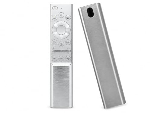 azurano Télécommande pour Samsung BN59-01311B, BN59-01327B, BN59-01328A, BN59-01346B, TM1990C, RMCRMT1AP1 - Boîtier métal - Voice/Télécommande vocale - QE GQ 4K QLED Series