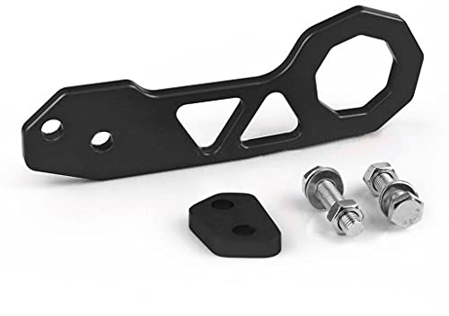 YIZITU Gancio di traino in lega di alluminio auto da corsa auto paraurti posteriore gancio rimorchio strumenti di traino accessori camion paraurti posteriore gancio di traino copertura con clip per lo