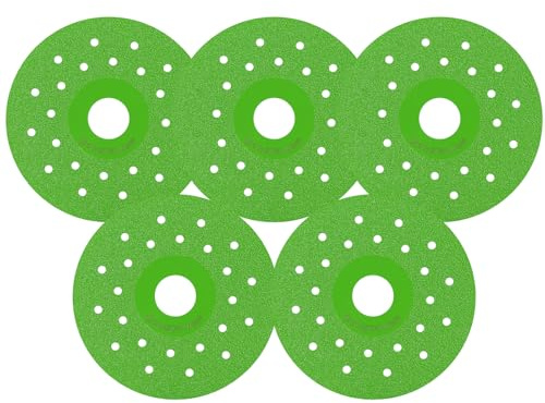 5 Pcs 100mm Diamond Cutting Discs Saw Blade For Angle Grinder, Cutting Discs 100mm For Clean Cut On Porcelain、Stone Slab、Ceramics，Wheel - Size 100mm X20mmx 1.0mm