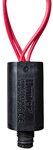 Hunter AC-Solenoid Replacement, 24V Sprinkler Valve Solenoid for Hunter Irrigation Valves, Heavy Duty Encapsulated Design, Captive Plunger, Pre-Stripped Wires