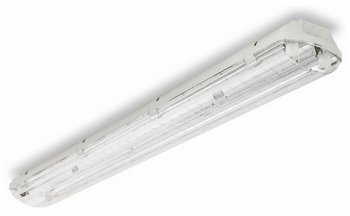 Plafoniera Stagno IP66 2x18 watt Reattore Meccanico