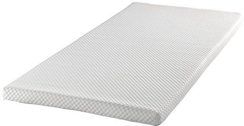 todocama – Topper Visco – 6 cm Memory Foam – 3d Breathable – Double Strech Fabric Cover with Zip – Density 55 kg/m³ – Four Erasers Fastening – We All measurements – Free Shipping. 80 x 200 cm white