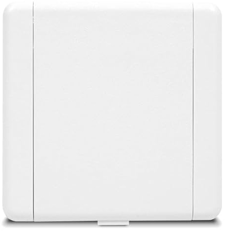 Prise Carrée Universelle Vacuvalve ES pour Aspirateur Centralisé - 9x9 cm - Diamètre Interieur 37 mm - Prise Filaire pour Aspiration centralisé - Blanc