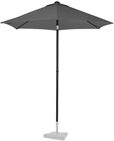 VONROC Ombrellone da giardino o balcone Torbole Ø200cm – UPF 50+ protezione UV – Tessuto premium, palo 38mm – Con copertura protettiva – Ideale per balcone, terrazza, spiaggia e vacanze