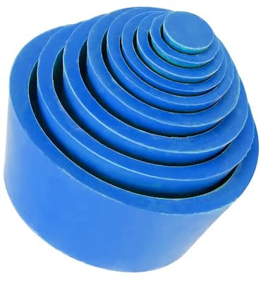 stonylab Conos Adaptadores de Filtro, Premium y Duradero Cuello Cónico, Tapón de Goma Buchner Embudo Adaptador de Conos Filter Adapter Cones, Resistente al Desgaste Superficie Lisa, 9-Paquete, Azul