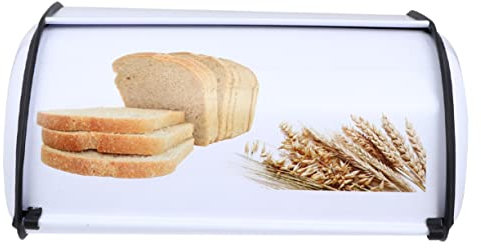 SHOWERORO Metall-brotkasten Klein Trommelform Rostfrei Luftdicht Brotdose Für Haushalt Küche Platzsparend Und Langlebig