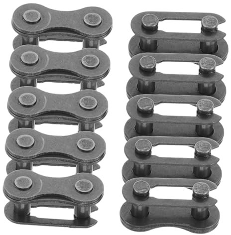 Kisangel 20pcs Bike Chain Link Connector Steel Bicycle Chain Accessories Multiuse for Road Bikes Easy Installation
