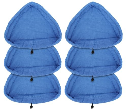 Sgizoku 6PCS Universal Steam Mop Pads Compatible with H2O Steam Cleaners:for H20 HD/X5/Neo Microfiber Cloths Covers Replacement for Vax/Viledas/Russell Cleaning Mop Pad,Washable Reusable