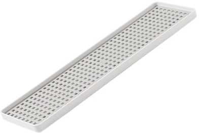 Fafeims Vassoio di Scarico a Doppio Strato Porta tè e caffè Stendino per Lavello della Scodella per Frutta Scolapiatti Rettangolare, PP per Uso Alimentare (Lungo 17-32 pollici)