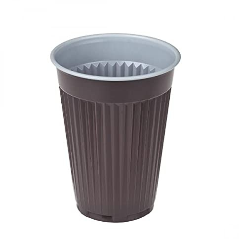 Gastro-Bedarf-Gutheil 200 Thermobecher 180 ml Plastikbecher Cups Automatenbecher 0,18 l braun weiß